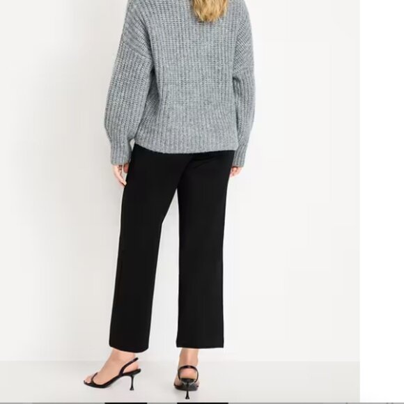 Maternity Full-Panel Stevie Straight Pants Size L Black Jack - Picture 4 of 5